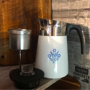 Vintage Rare 6 Cup Corningware Coffee Percolator